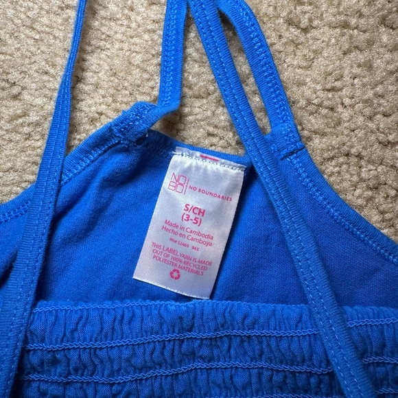 Blue Textured Tank Top - Picture 2 of 3